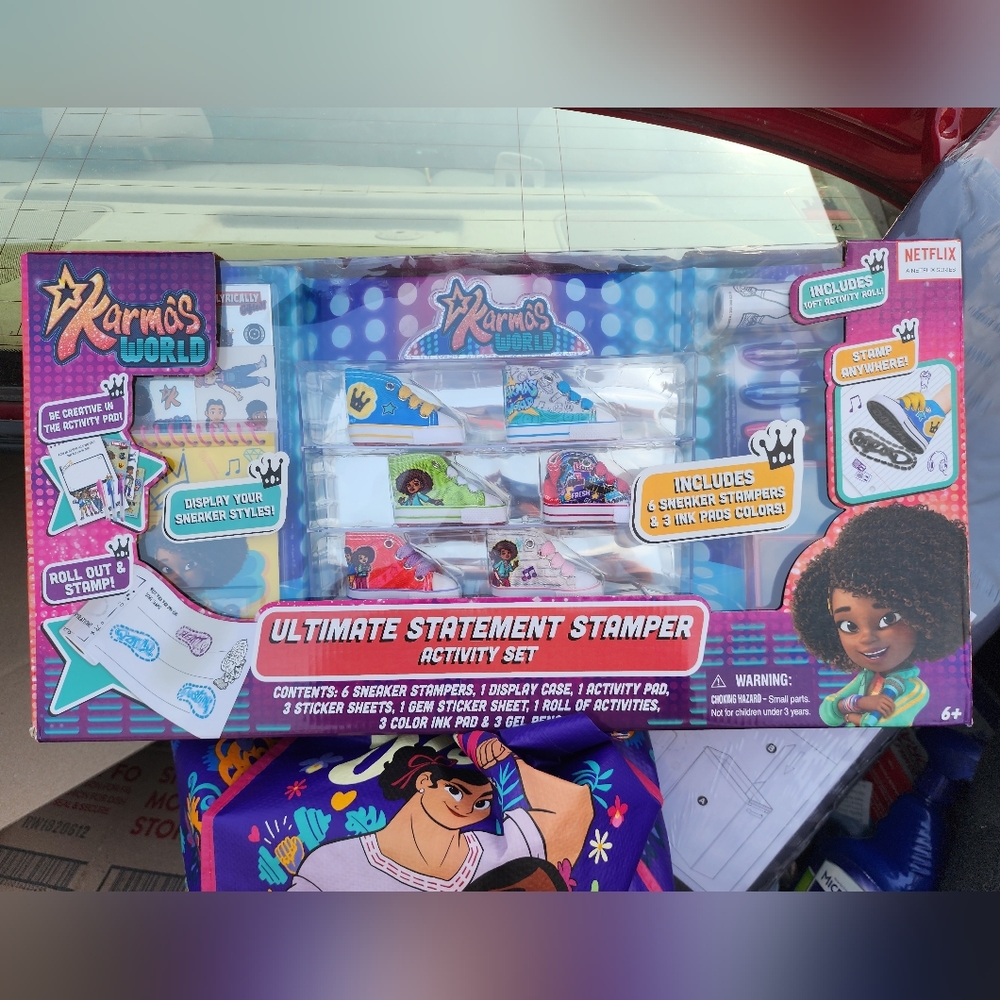 Karma's World ultimate statement stamper activity set, mini sneakers, NIB